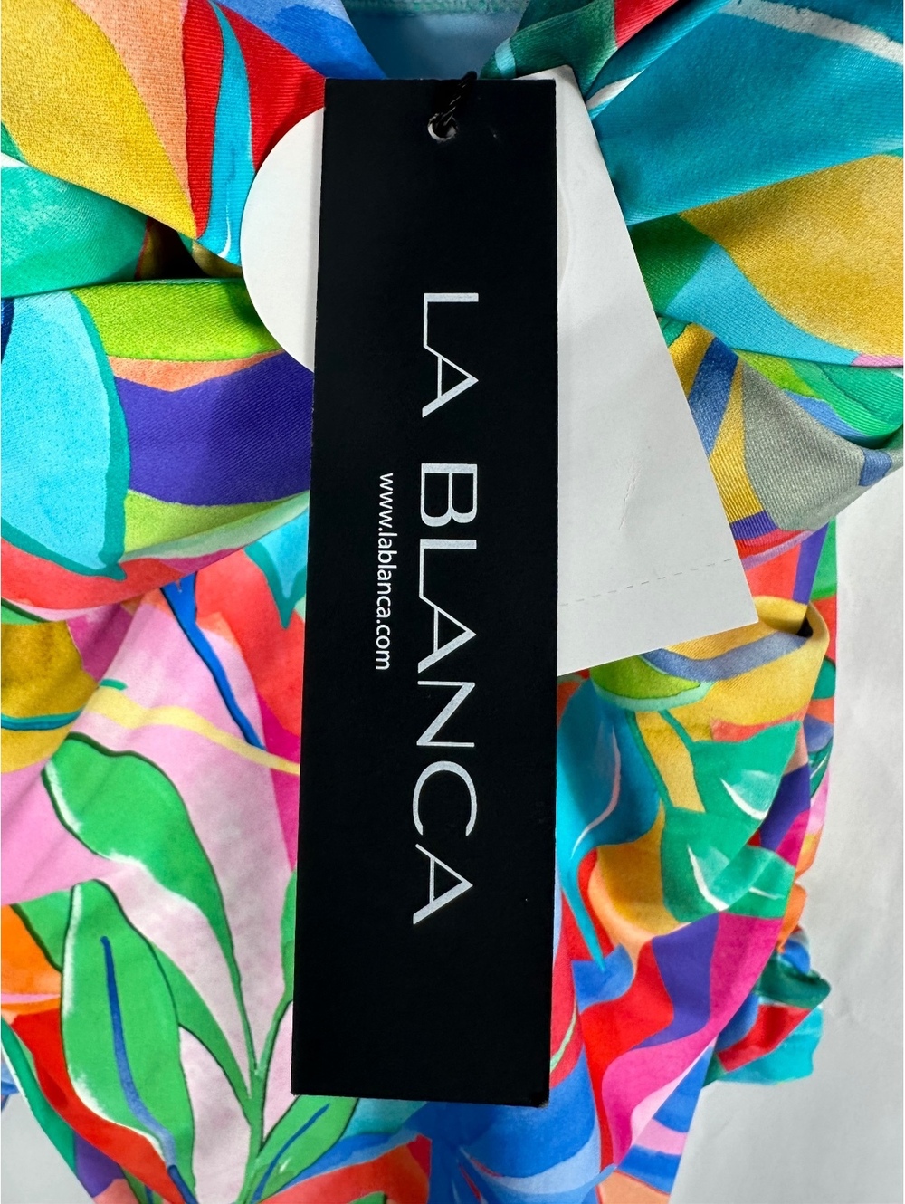 La Blanca Women's Multi Color Floral Tankini Top Size 10 - Picture 3 of 7